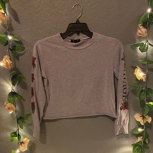 Savage long sleeve crop top